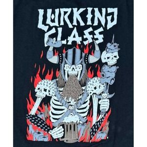 Lurking Class Sketchy Tank XL Black Skull Beer Graphic T Shirt Punk Skate